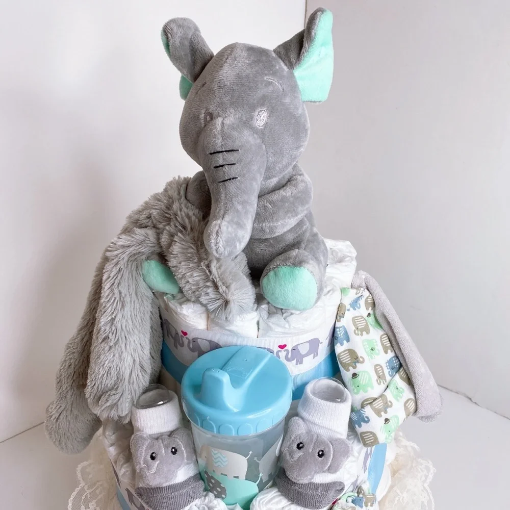 Elephant Diaper Cake